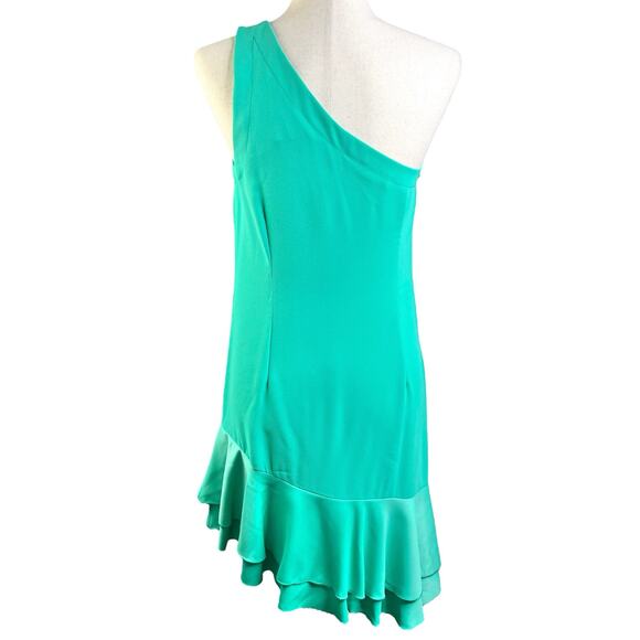Trina Turk Women's Size 6 Lunaria One Shoulder Asymmetrical Dress Cabana Teal - Picture 10 of 14